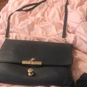 Cross body navy blue bag